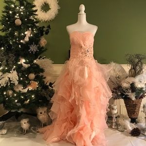 Formal evening Quinceanera ball Prom dress gown